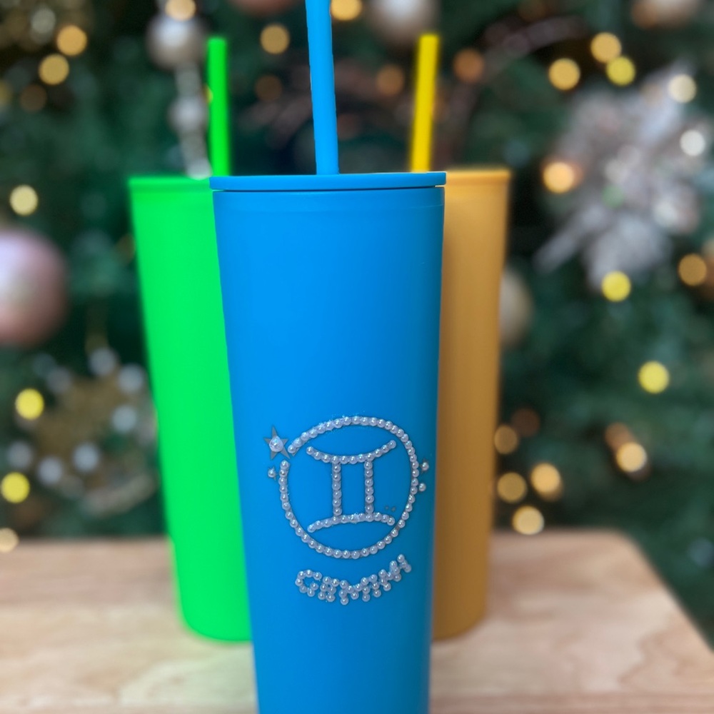 Gemini Zodiac Tumbler - Blue